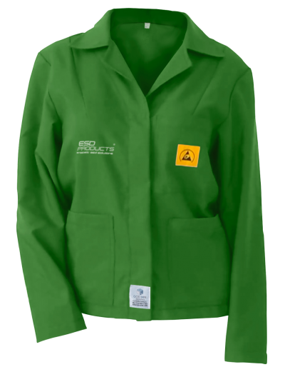 ESD Jacket 1/3 Length ESD Smock Mint Green Female 5XL Antistatic Clothing ESD Garment